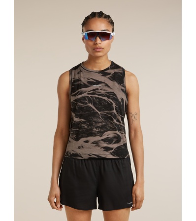 Icebreaker 125 Cool-Lite Merino Blend Speed Tank Motion AOP W's