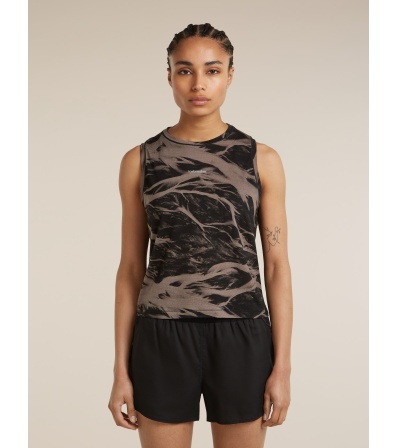 Icebreaker 125 Cool-Lite Merino Blend Speed Tank Motion AOP W's